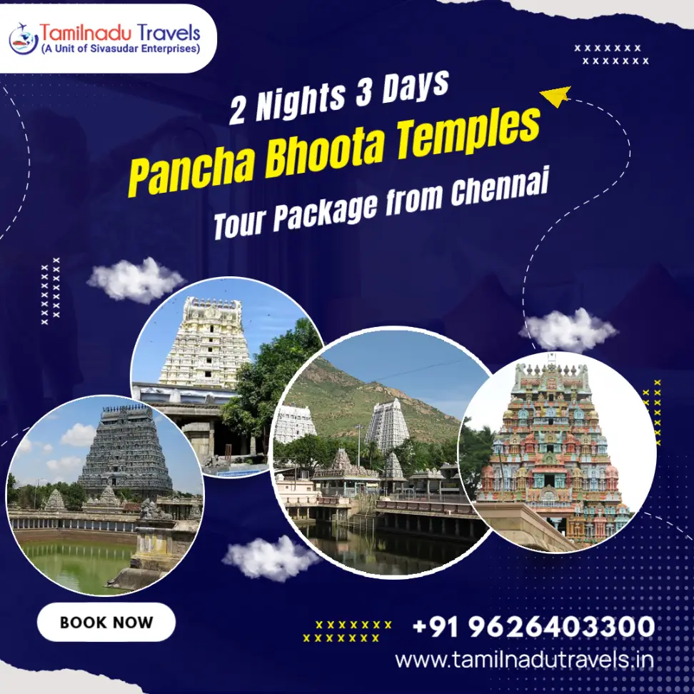 2 Nights 3 Days Pancha Bhoota Temples Tour Package from Chennai