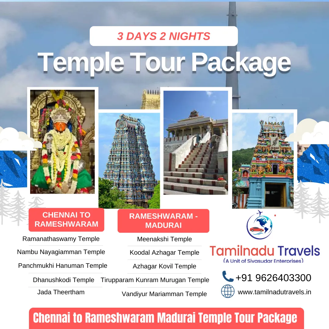 Chennai to Rameshwaram Madurai Temple Tour Package